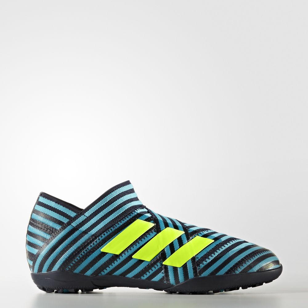Adidas Nemeziz Tango 17+ Turf - ποδοσφαιρικα παπουτσια για κοριτσια - Κίτρινα/Μπλε,Μέγεθος: EU 27 –